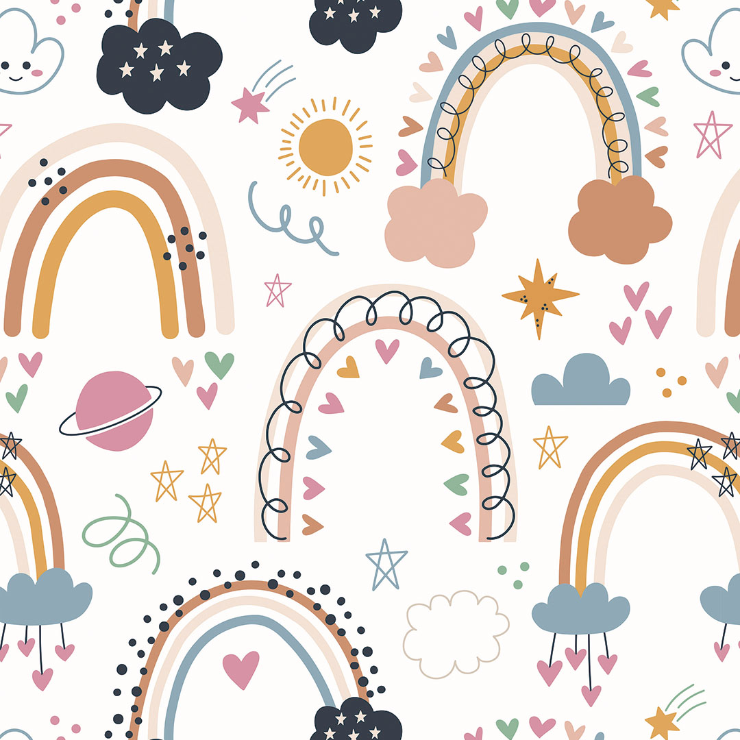Wonderland Kids Wallpaper