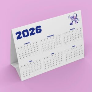 Personalised Trifold Desk Calendar